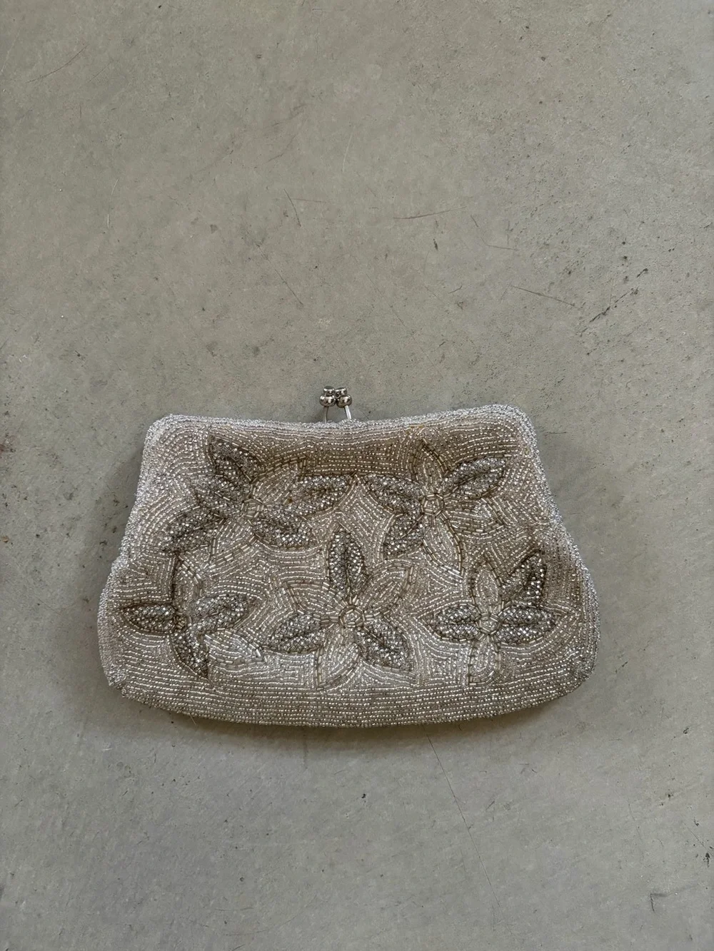 Vintage beaded clutch